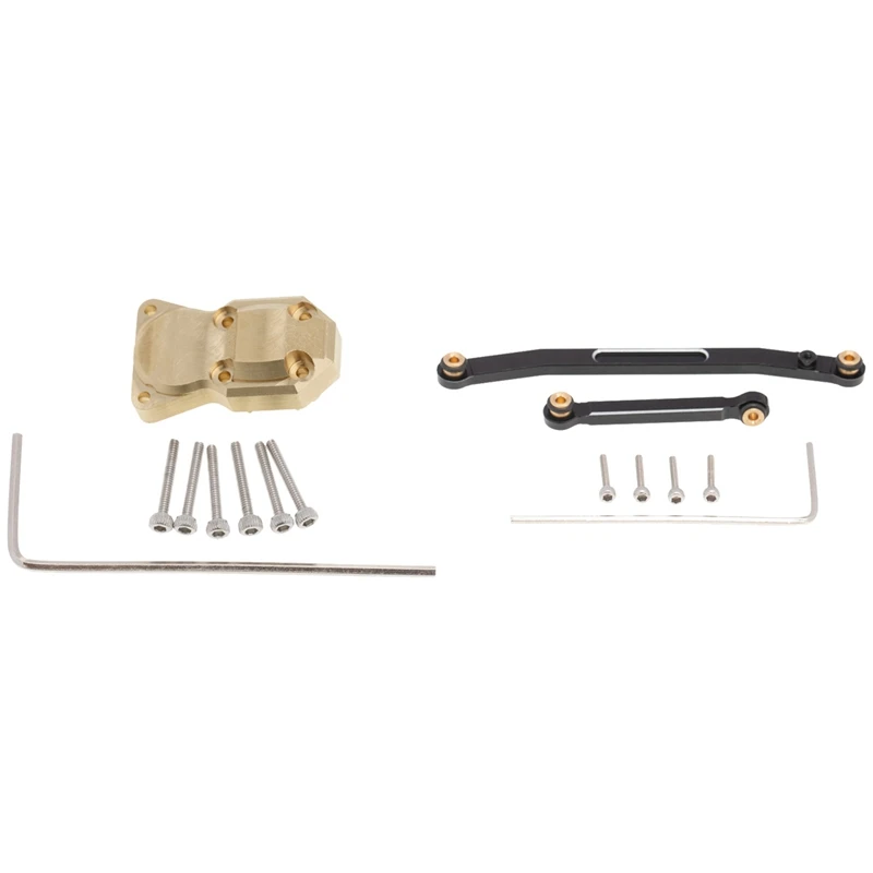 

Differential Cover Bridge Axle Cover For 1/24 RC Crawler Axial SCX24 90081 & Metal Tight Tolerance Steering Link Rod