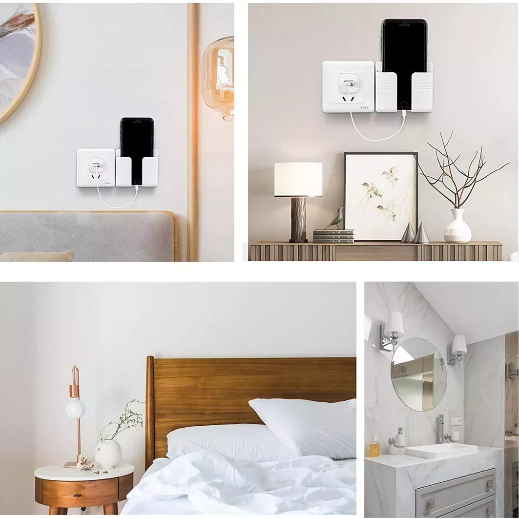 

NEW2023 Charging Hanging Holder Multifunction Wall Mounted Plug Bracket Remote Control Mounted Storage Box