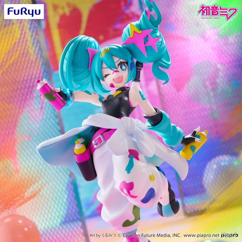 Фото Оригинальная фигурка Hatsune Miku Trio-Try-iT от Furyu, аниме-модель, игрушка, подарок №5