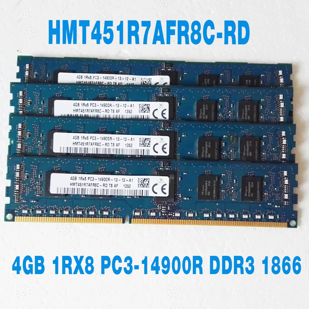1 шт. для SK Hynix RAM 4G 4GB 1RX8 PC3-14900R DDR3 1866 REG ECC Серверная память