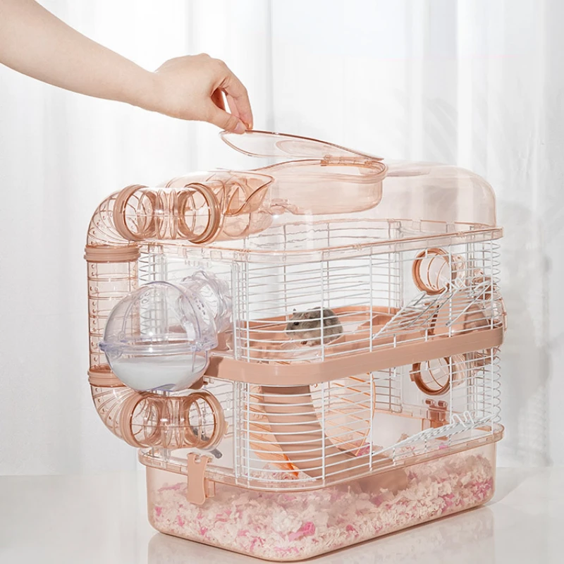 Large hamster cage, three layers of golden bear cage, large