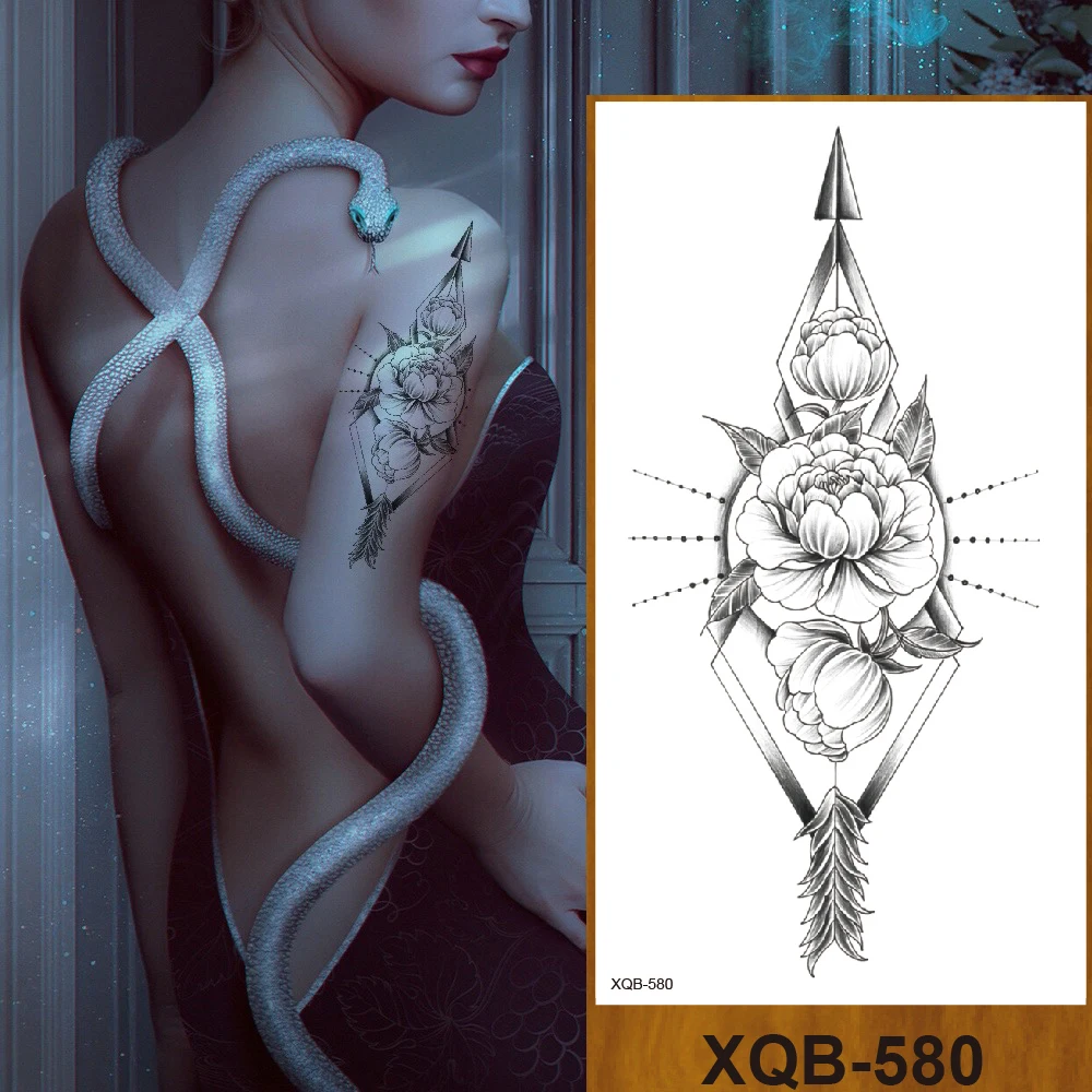 Водостойкая временная татуировка флэш-тату для детей девушек женщин леди милая