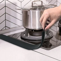 flexible stove counter gap cover silicone rubber kitchen oil gas slit filler heat resistant mat oil dust water seal