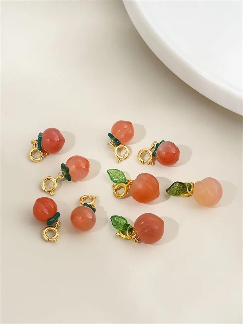 Натуральный Южный Красный Агат Персик Ожерелье Браслет Маленькие Аксессуары