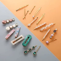 children jewelry cartoon hair accessories pearl crystal acrylic girls hairpins pearl barrettes clips hair clips