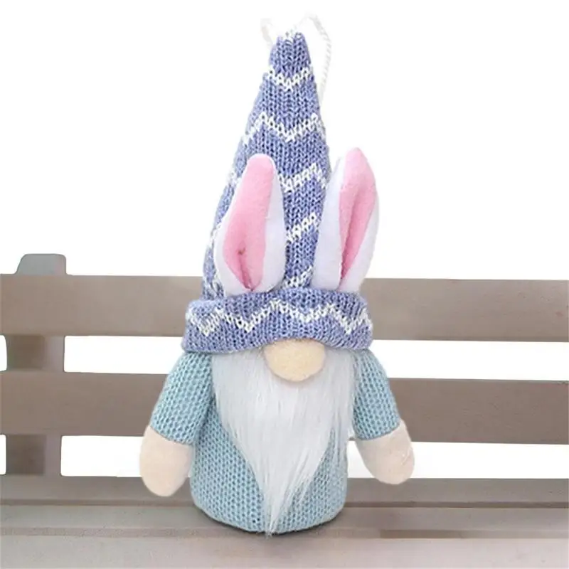 

Easter Decorations Gnomes Faceless Gnome Plush Easter Figurine Toy With Led Lights Knitted Swedish Tomte Dwarf Elf Doll For