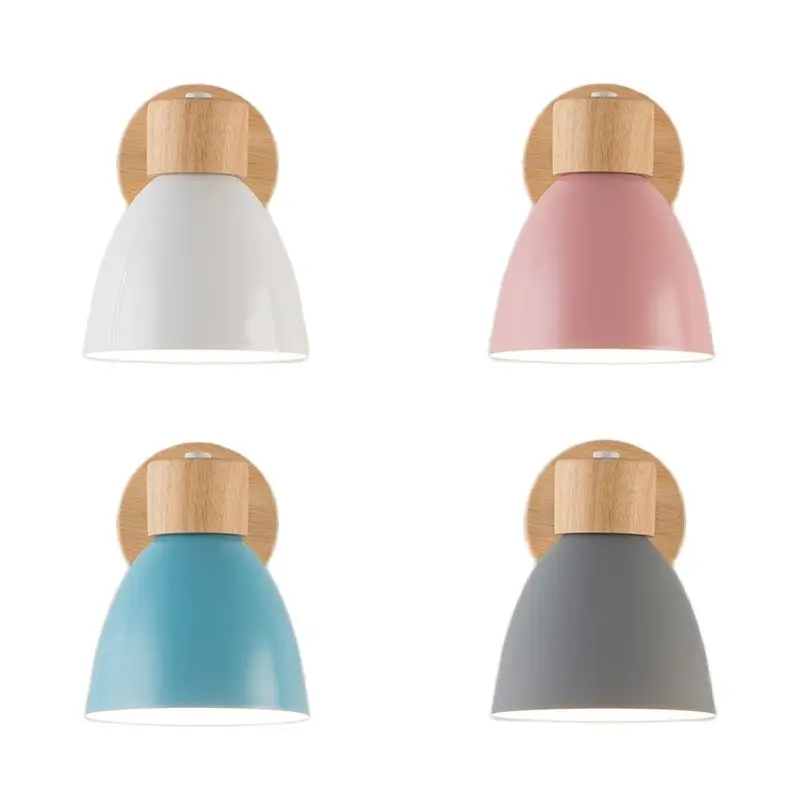 

Nordic Macaron Wall Lights Sconce for Home Loft Bed Decor Bedside Wall Lamp Mirror Light Modern Living Room LED Lighting Fixture