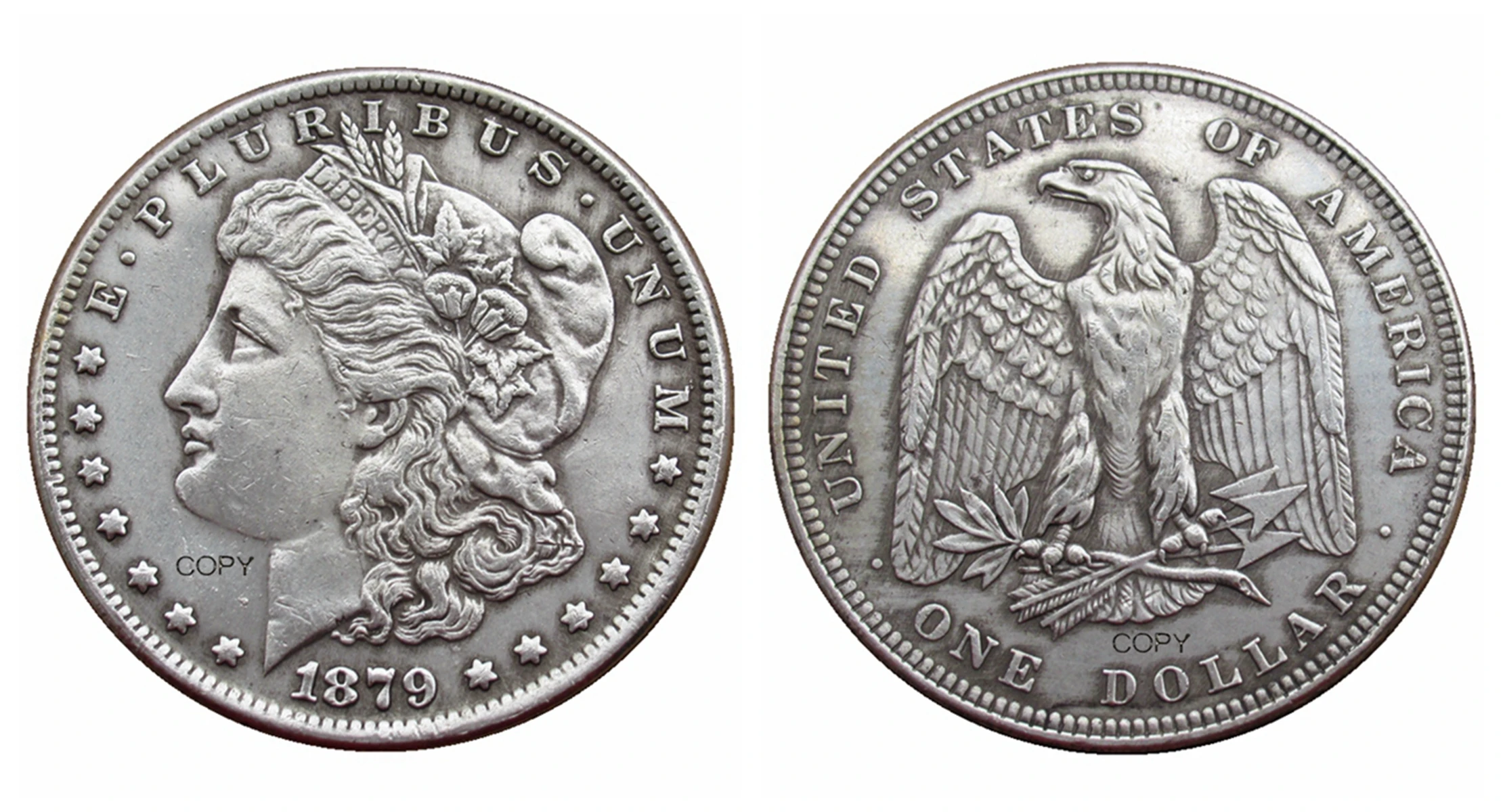 

Серебряная копия монеты доллара США 1860-1879 YYBCB