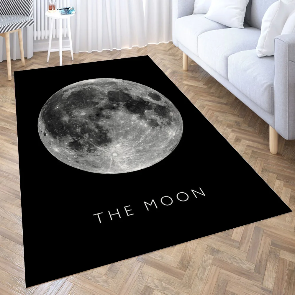 

The Moon Carpet for Living Room Rug Children Bed Room Floor Carpets Window Bedside Home Decor Rugs Mat