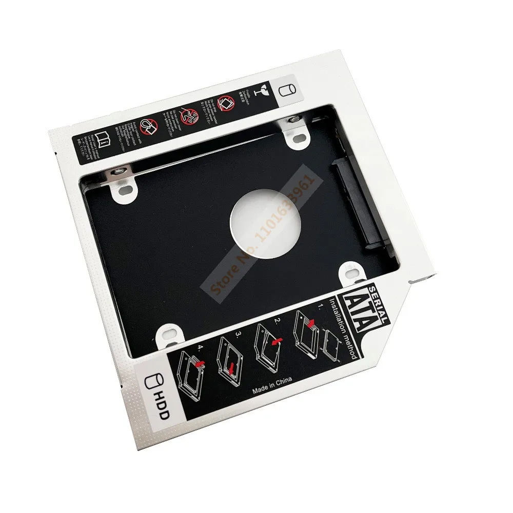 

Universal 12.7mm SATA 2nd Hard Drive HDD SSD Optical Caddy Frame Adapter for Asus A55V A55VJ K53SV N56 N56V N56JR N56VJ UJ8C0