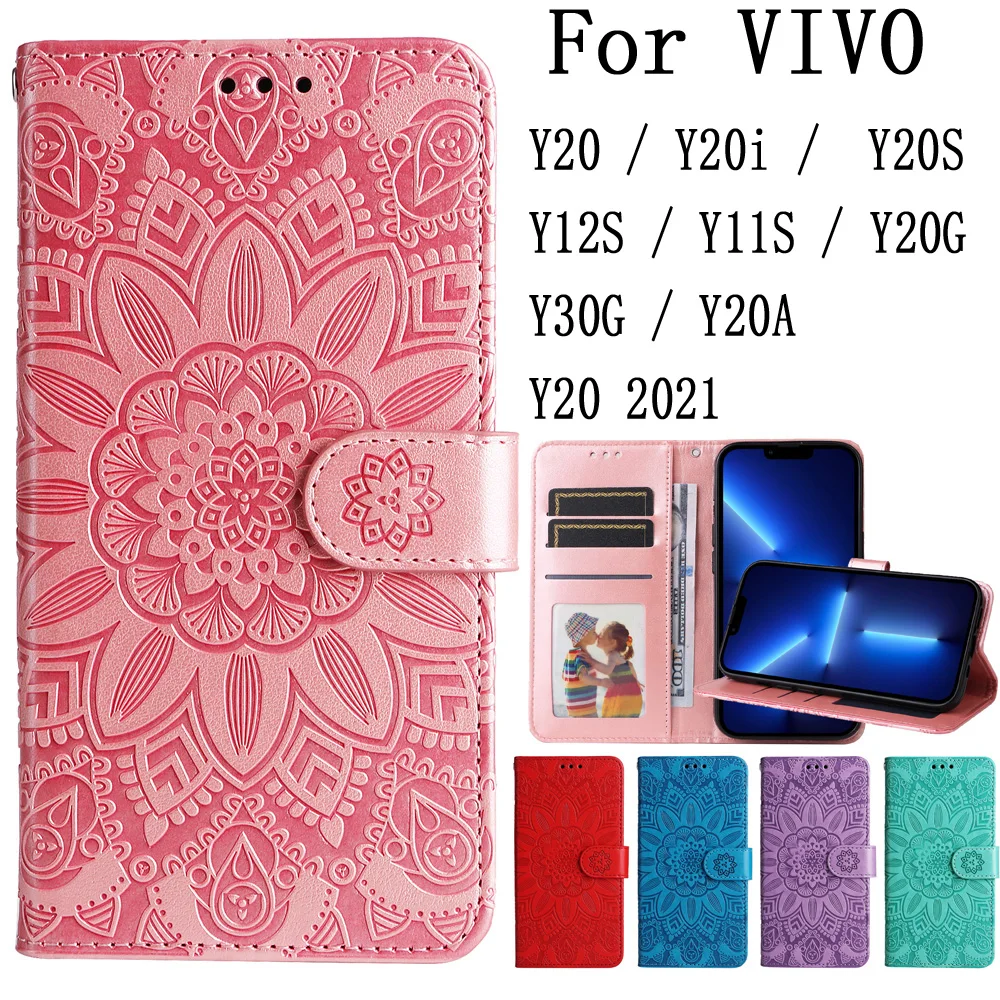 

Чехлы Sunjolly для мобильных телефонов для VIVO Y20 Y20i Y20S Y12S Y11S Y20G Y30G Y20A Y20 2021, чехол-бумажник