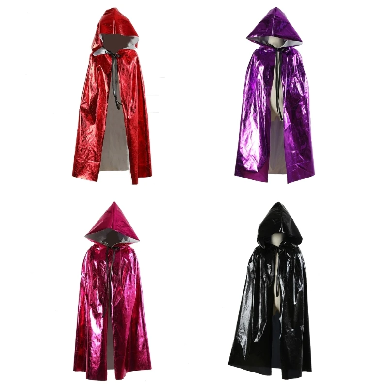 

Children Cape Halloween Cosplays Costumes Unisex Cape Wizard Witch Mantle Outfit Fancy Dress up Gown Party Dress Cloak