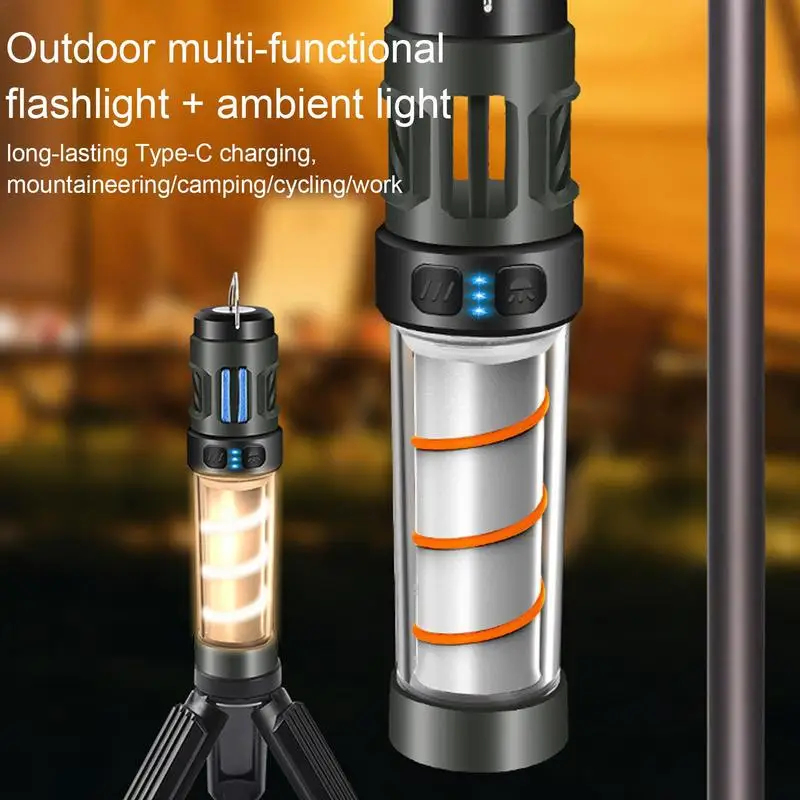 

Prevent Bites Camping Lamp Portable Work Light Lightweight USB Rechargeable Flashlight For Outdoor Light Power Outages Hiking