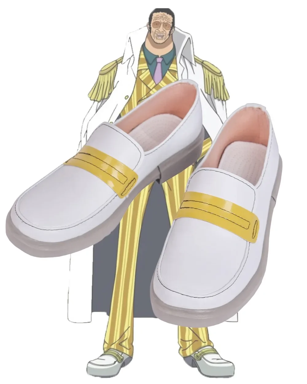 

One Piece Kizaru Borsalino Cosplay Shoes Boots Custom Made Any Size