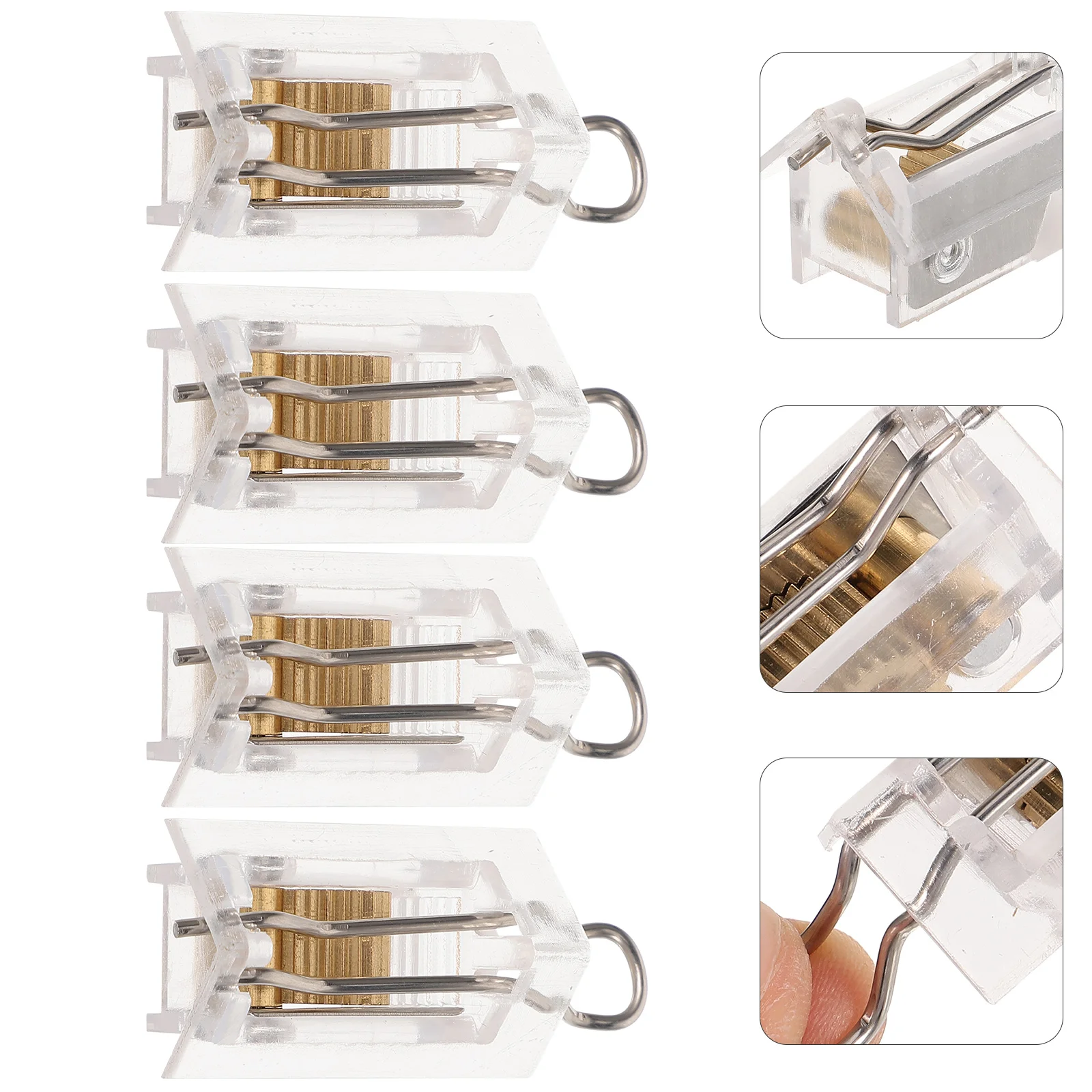 

4pcs Cord Lock Blind Wire Locks and Tilt Mechanism Venetian Blind Parts Window Blinds Components
