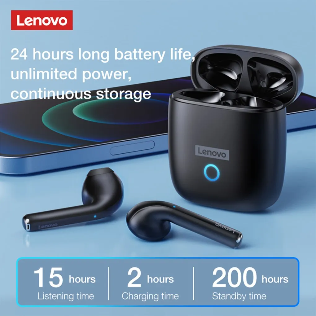 

Lenovo LP50 TWS Bluetooth Earphone 9D Stereo Waterproof Wireless Headphones for iPhone 13 For Xiaomi Hifi Earbuds with Mic