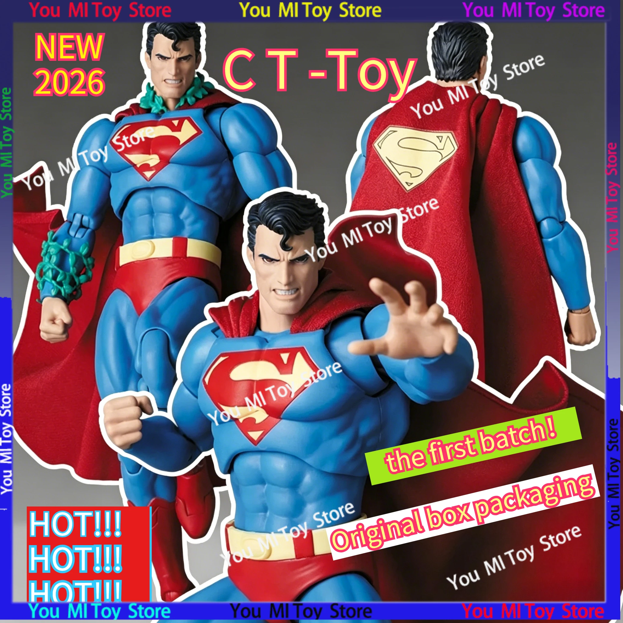 Фото Новая коллекционная фигурка Супермена CT Toys Hush 117 (версия DC Super Man) из ткани, аниме-стиль, модель-статуэтка, подарок на день рождения, игрушка №1
