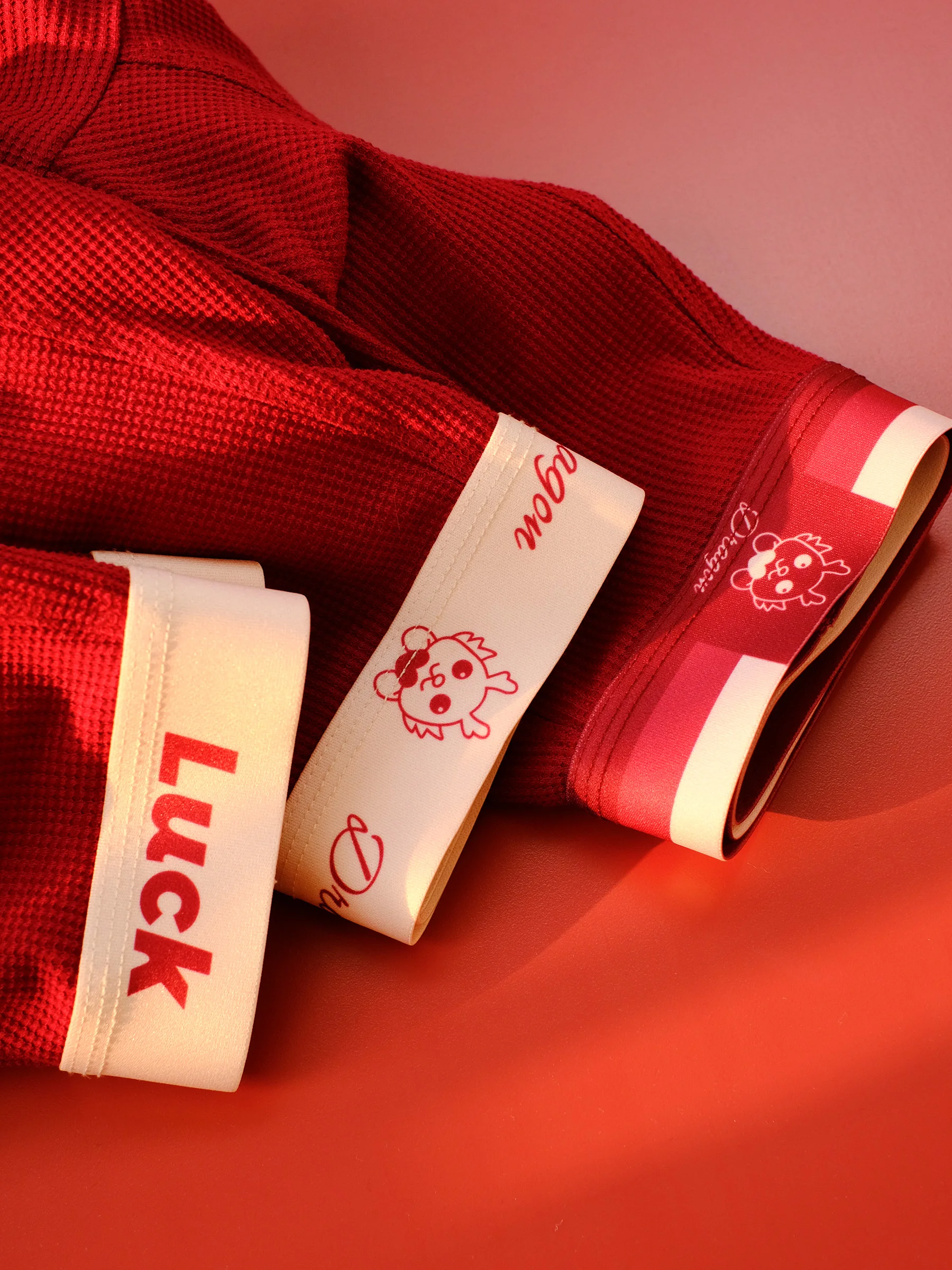 Боксеры мужские хлопковые нижнее белье с надписью Red Year of Fate шорты Подарочная