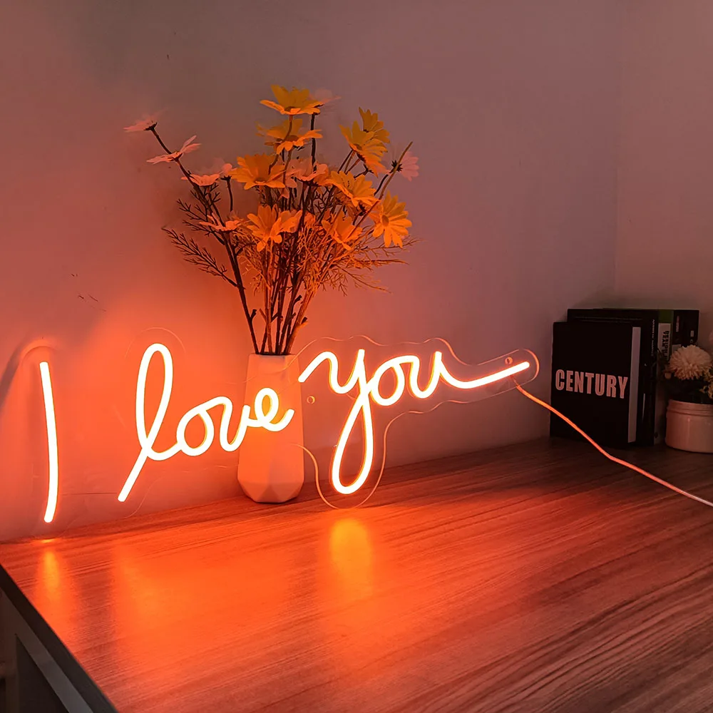 

"I love you" Neon Sign Customed Flex Led Light Strip 12V Decoration For Your Home Room