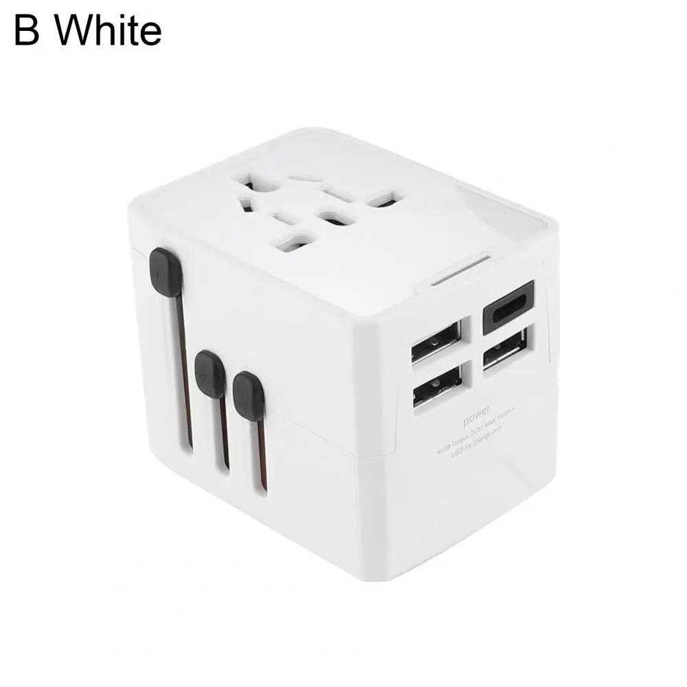 

4 Usb Ports Adapter Voltage Charger Fast Charging Universal Travel Adapter with Multiple Interfaces for Eu/uk/usa for Efficient