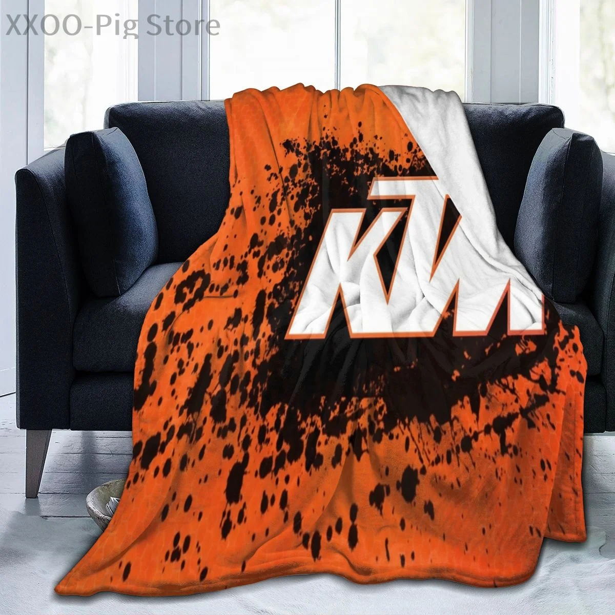 

New Selling Custom Print Flannel Soft Blanket Ready To Race Ag Sport Motorcycle Racing Factory Racing Motorcycle Enduro