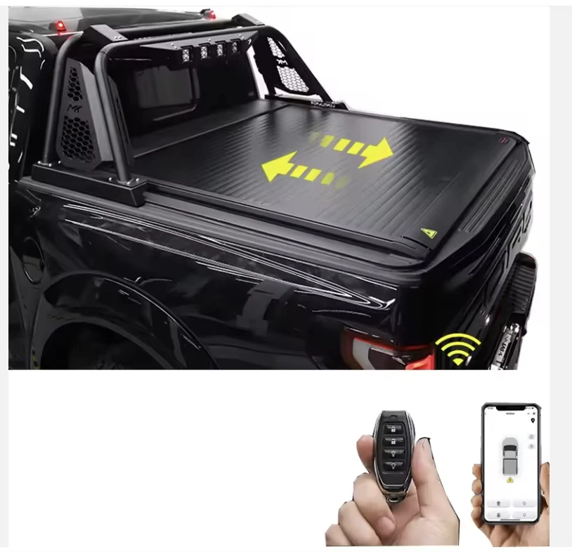 Фото DLS Пикап-кровать с ручной коробкой, выдвижной чехол Tonneau для Toyota Hilux/Revo 2015 года выпуска (Sr5 J Deck с передним ограждением) K46A №1