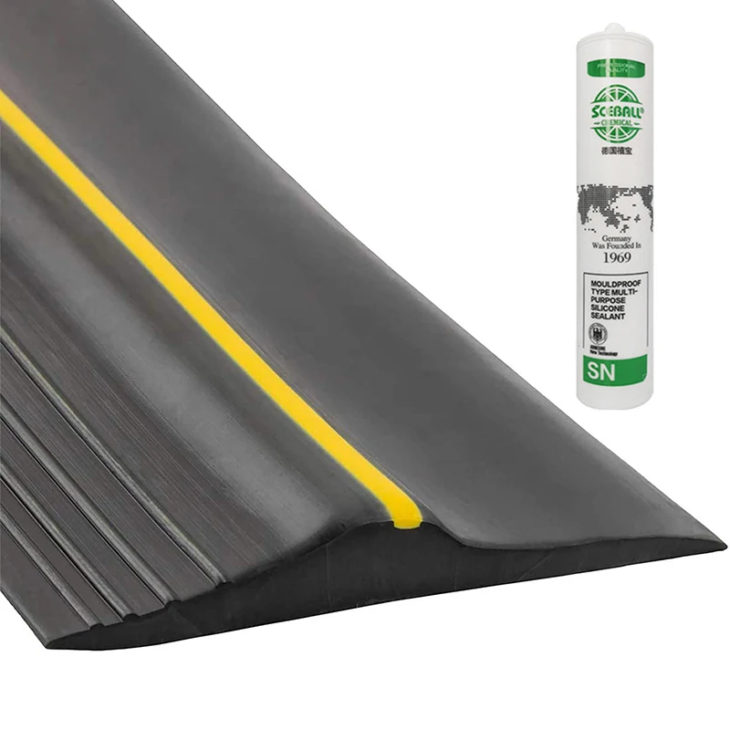 

﻿ 3 м универсальная уплотнительная лента для порога гаражной двери, нижняя уплотнительная лента из EPDM, резиновая уплотнительная лента для порога с клеем Ge 300 мл