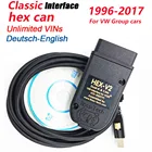 2021, сканеры VAGCOM 21,9 WeSheU Vcds V2 OBD2 для автомобилей VW Group с 1996 по 2017, VAG 21,9, многоязычные ATMEGA162 + 16V8 + FT232RQ