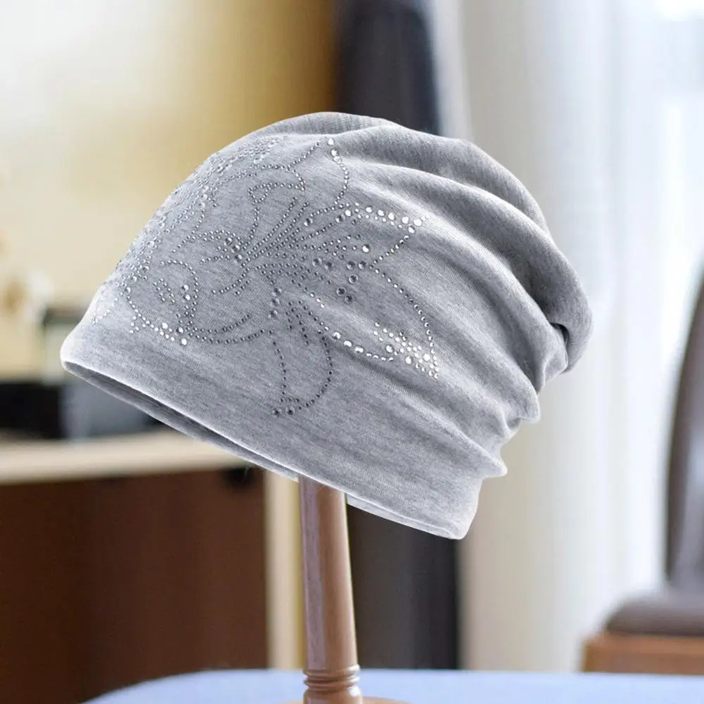 

Модная велосипедная шапка бини Стразы вязаная шапка с цветами для путешествий