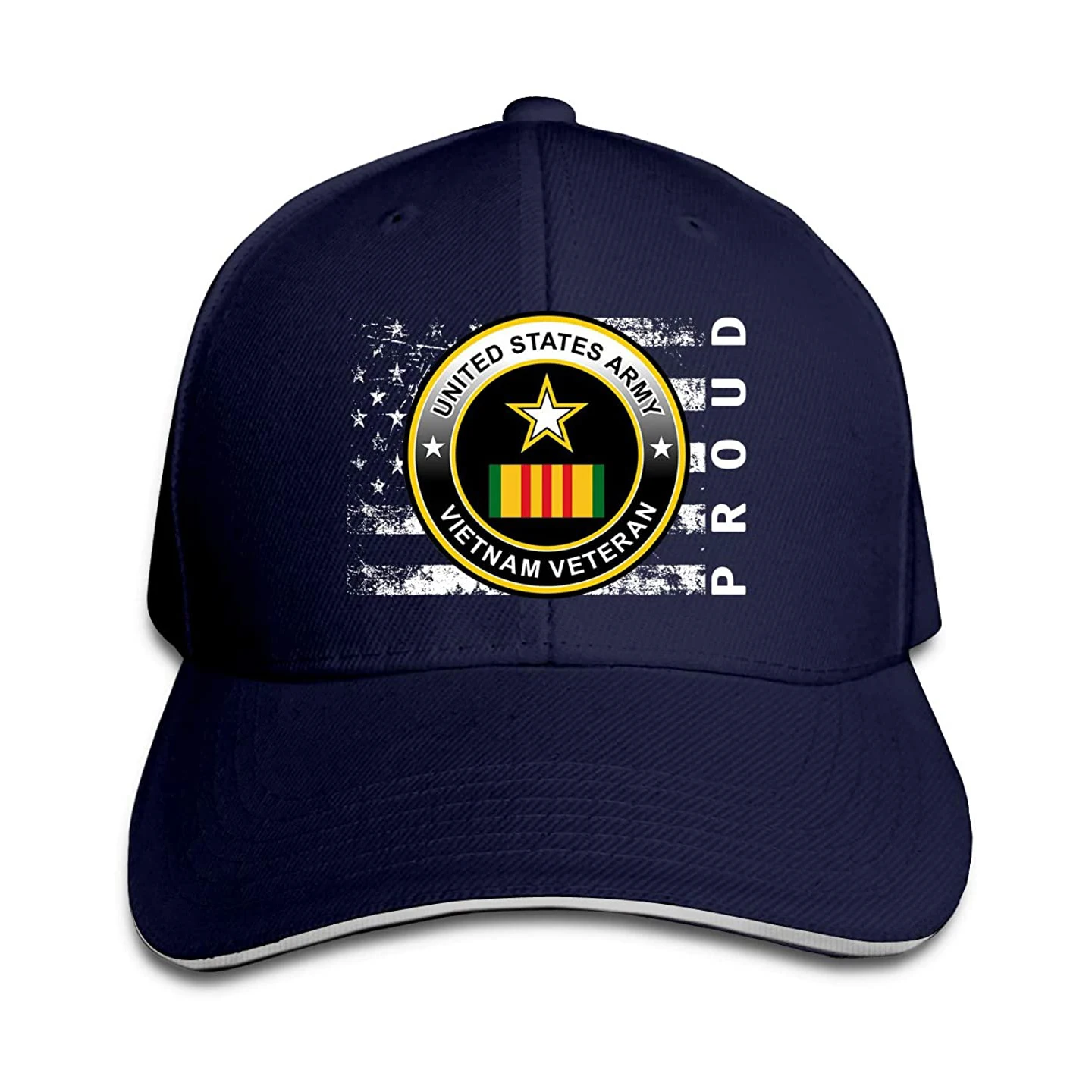 

Baseball Cap For Men Women United States Army Vietnam Veteran Proud American Men Classic Outdoor Peak Cap Dropshipping
