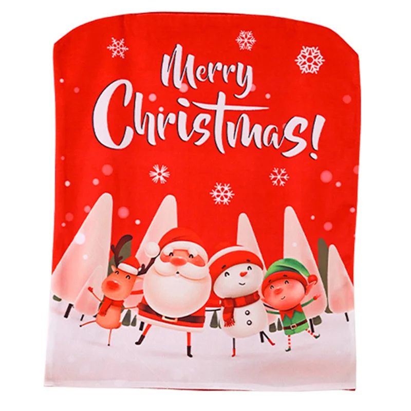 

Чехол на стул с шапкой Санта-Клауса, Новогоднее украшение 2023, рождественские украшения для дома, стола, рождественские украшения, подарки на Рождество, 2022