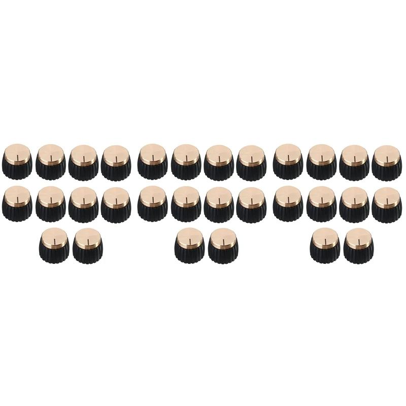 

30X усилитель для гитары ручки нажимные черные + золотые крышки для фотографий