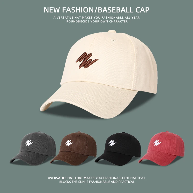 

Универсальная бейсбольная кепка с широкими полями, женская кепка с глубоким верхом и большой окружностью головы, Корейская уличная Кепка с вышивкой, Мужская кепка