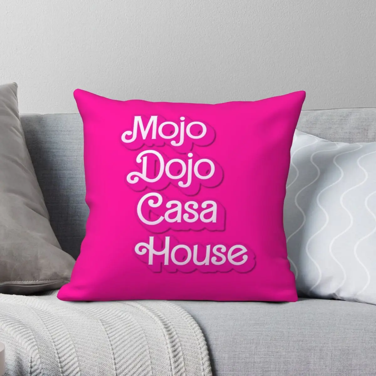 Фото Mojo Dojo Casa House квадратная наволочка из полиэстера, льна, бархата с принтом на молнии, декоративная наволочка, чехол для подушки для комнаты №1