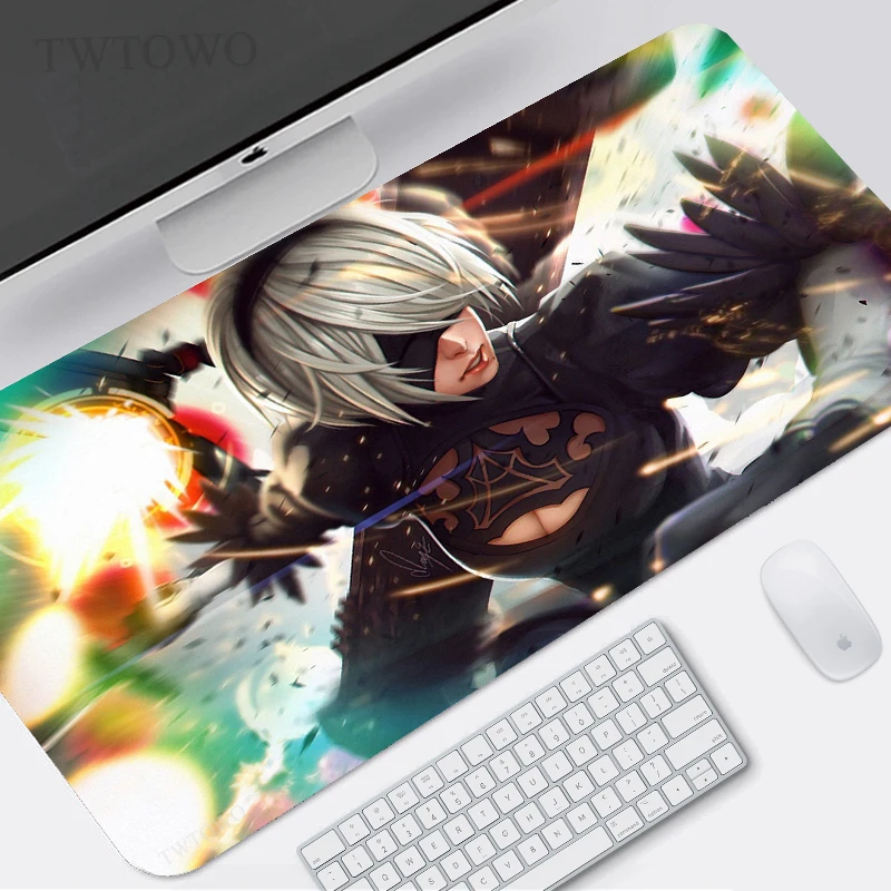 Игровой коврик для мыши Nier Automata 2b новый большой домашний XL настольные коврики XXL