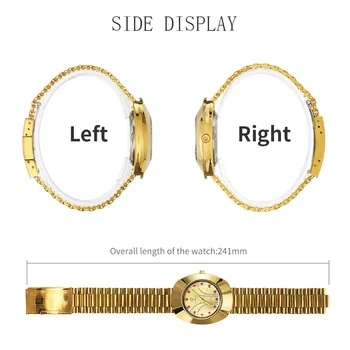 Luxury Steel Bracelet Golden Men's watches Japan Quartz movement Wristwatch Fo Women Ladies Waterproof Clock relogio masculino Other Image