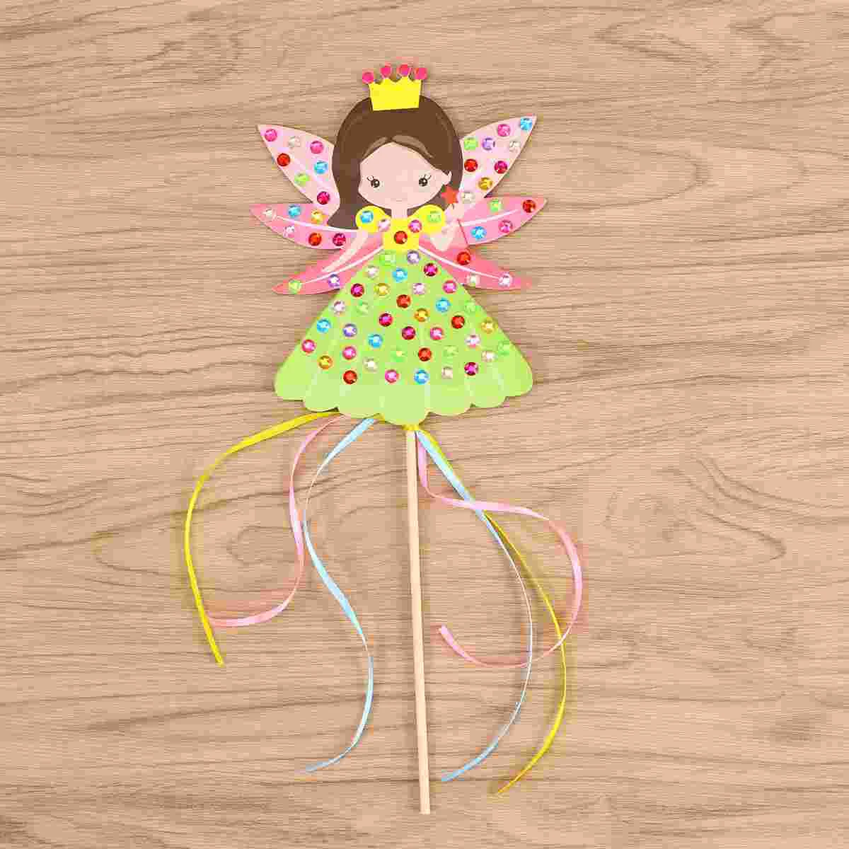 

2 Sets Fairy Wand Making Kit Craft Lovely Educational DIY Material Package for Children Kids
