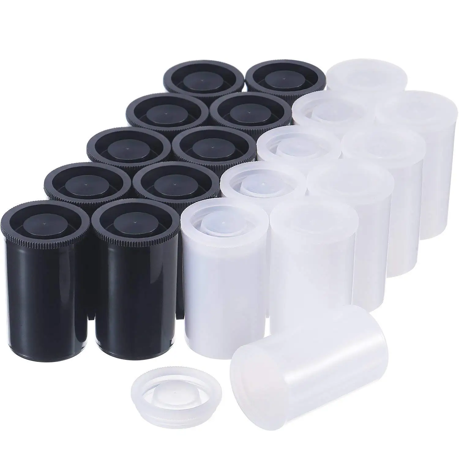 20PCS X 33MM Plastic Empty Film Canister Camera Reel Contain