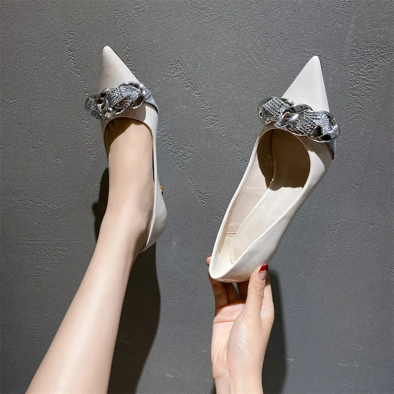 BCEBYL новые туфли с острым носком стильные женские открытым привлекательные