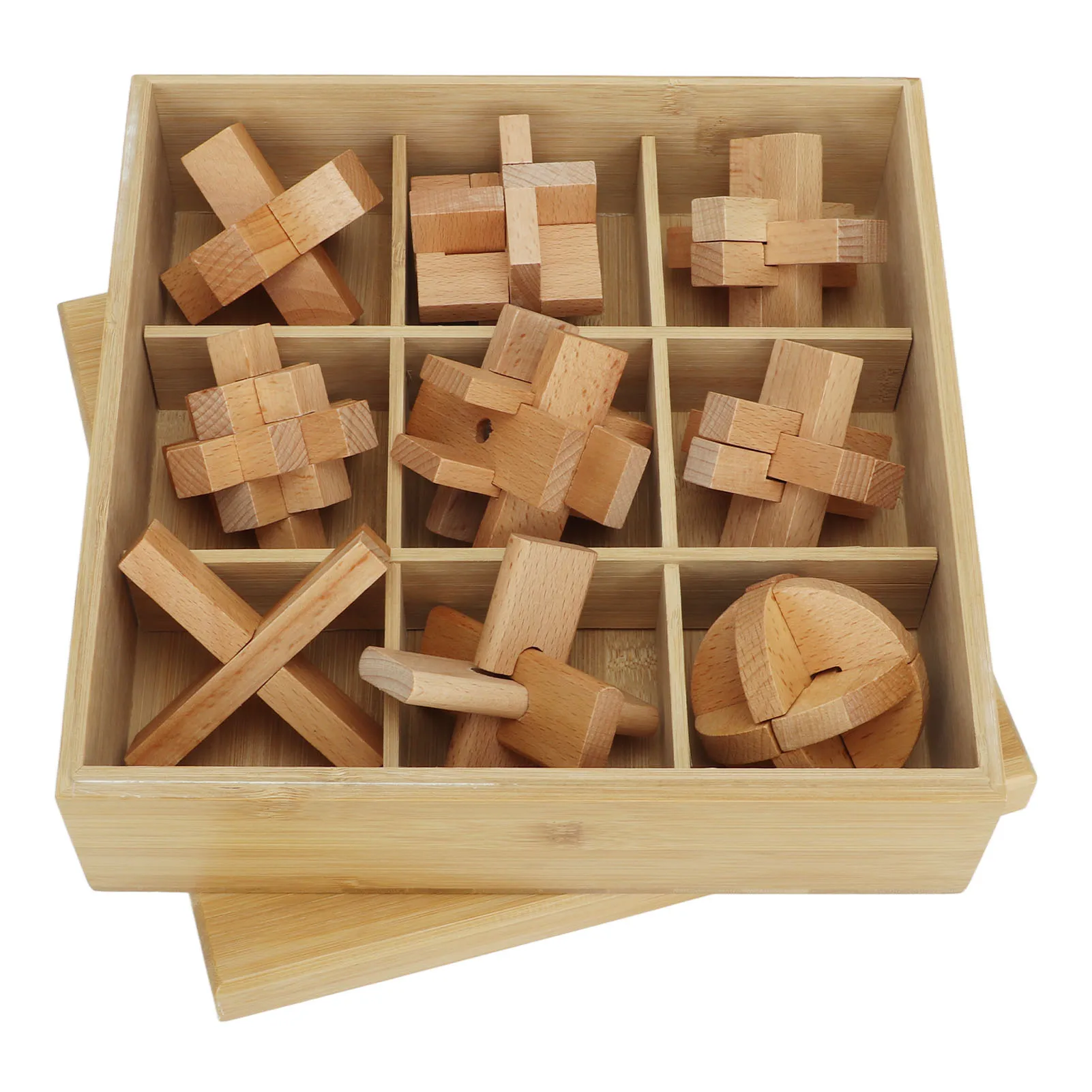 

9 шт./набор, детская деревянная игрушка-головоломка