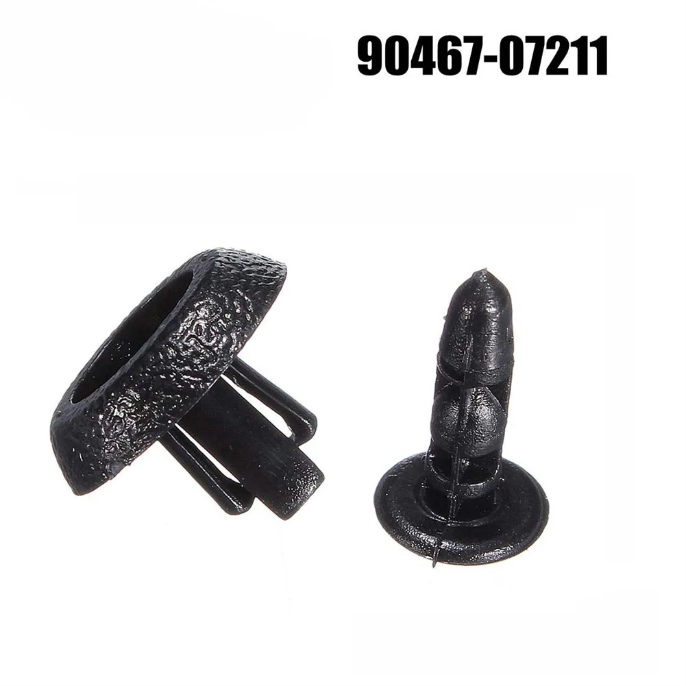 

Parts Grille Clip Black Bumper Cover Fittings For A21201 Radiator Replacement Retainer Rivet 10PCS 90467-07211