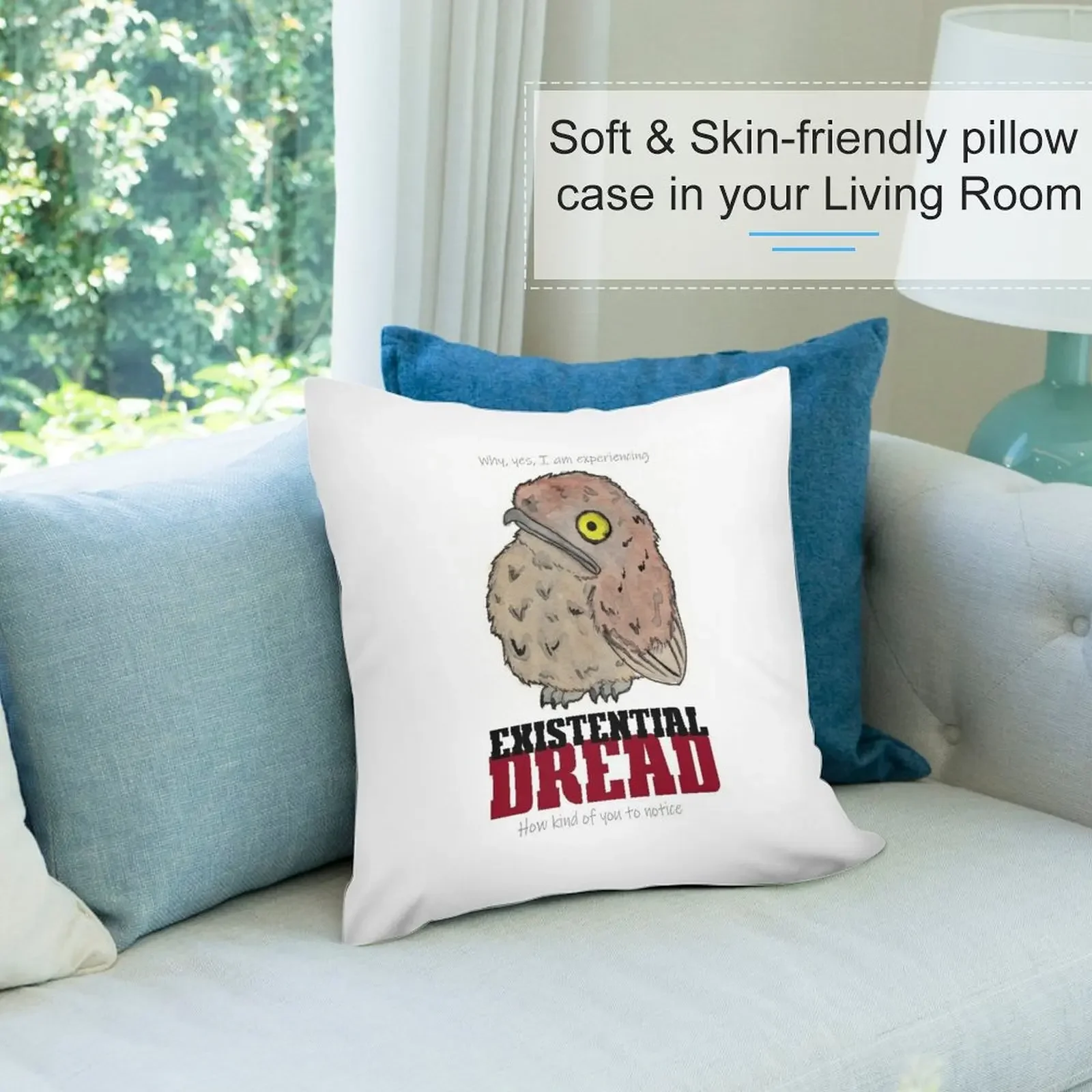 Назывственные Dread Potoo декоративная подушка рождественские чехлы для подушек