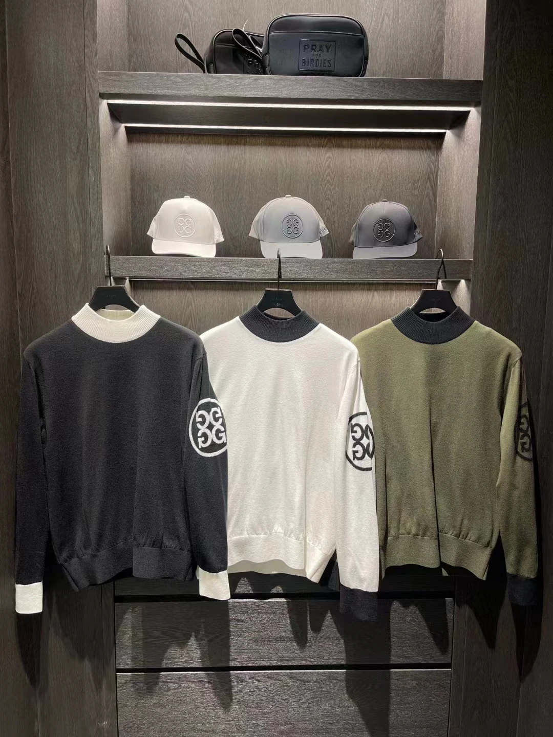 

G4 Autumn/Winter Hot Men's Windproof Sweater Black Green White Men's Sports Heating Sweater 골 프 골 프 스 웨 터