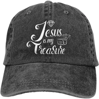 jesus is my treasure adjustable baseball cap unisex hip hop hat denim dad hat truck hat