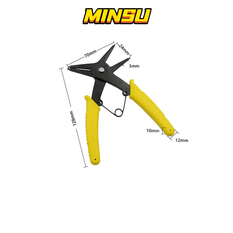 Two-in-one dual-purpose circlip pliers Internal and external circlip pliers Spring disassembly circlip pliers