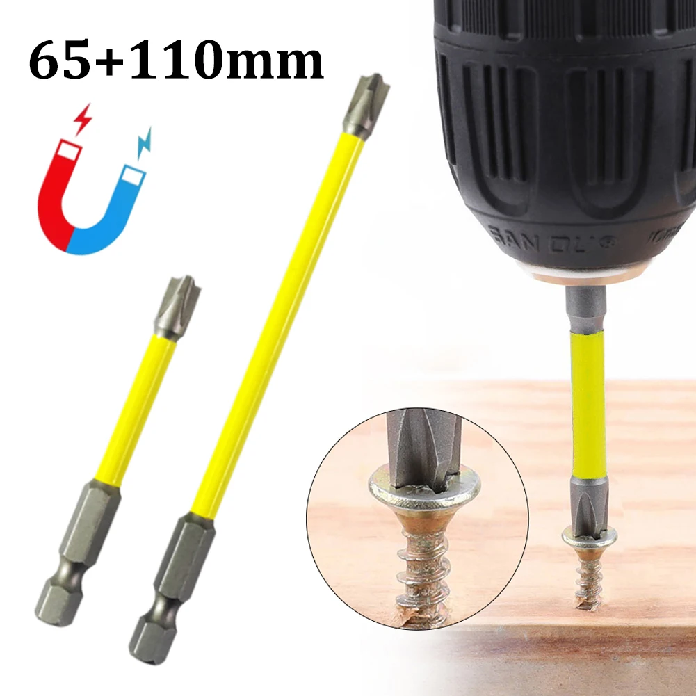 

65mm 110mm Magnetic Special Slotted Cross Screwdriver Bit Alloy steel For Electrician FPH2 For Socket Switch Home Hand Tools