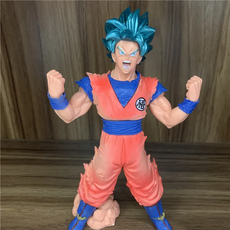 Фигурка из аниме Драконий жемчуг Z Goku Blue Super Saiyan кровь ПВХ экшн-фигурка DBZ Vegeta
