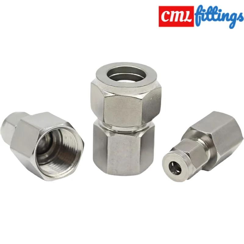 

1/8 "1/4" 3/8 "1/2" BSP внутренняя резьба 6/8/10/12/14 мм наружный диаметр трубки с двойным наконечником компрессионная трубка соединитель из нержавеющей стали 304