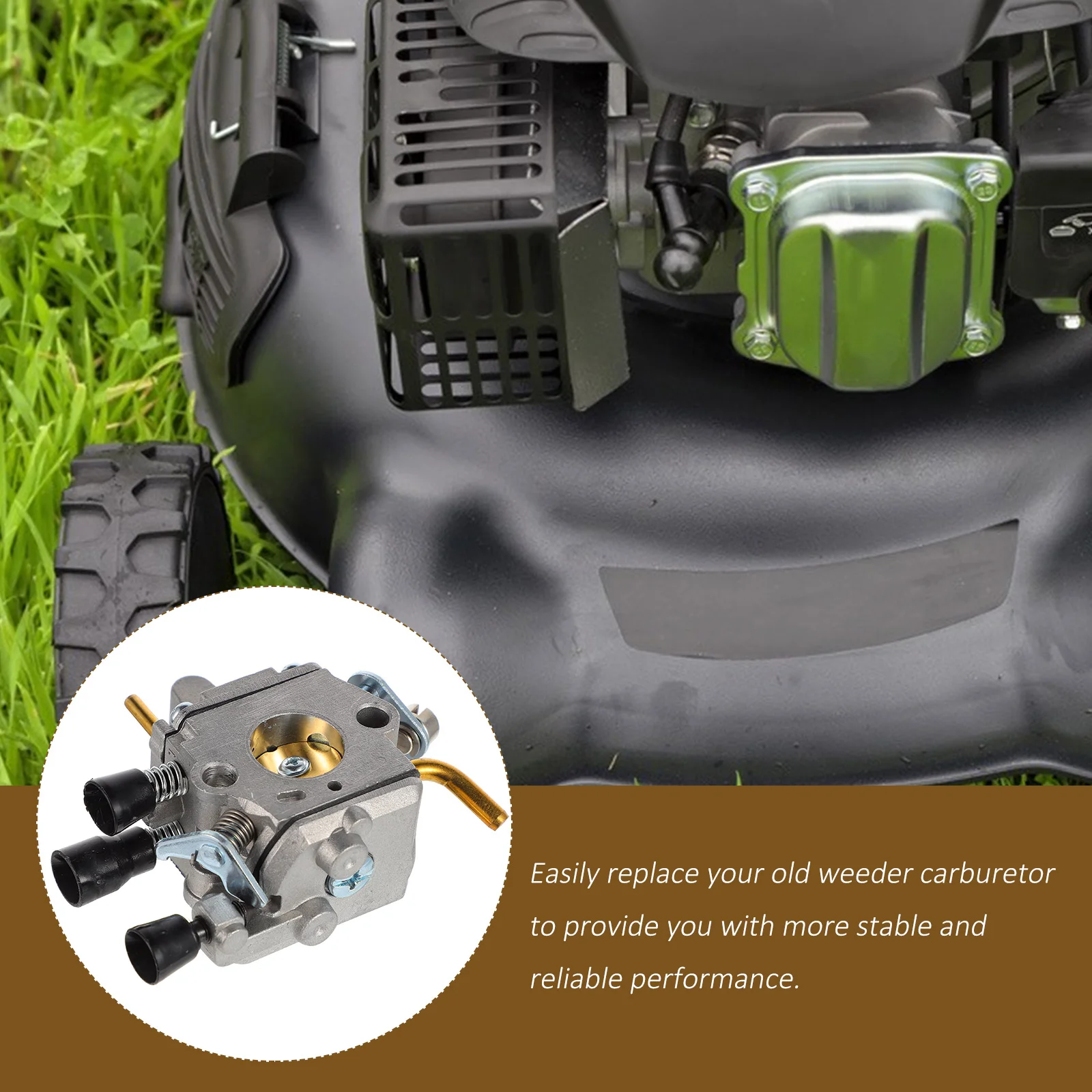 

1 Set Engine Weeder Professional Lawn Mower Accessories Carburetor with Air Filter Lawn Mower Carburetor