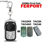 FERPORT TAC2KP TAC4KP Пульт дистанционного управления 433 МГц с фиксированным кодом FERPORT TAC2K TAC4K Устройство открывания гаражных ворот 433,92 МГц Пульт дистанционного управления Копир